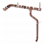 ТН МВС 125/90 мм, водосточная труба металлическая (3 м), коричневый, шт. - 4